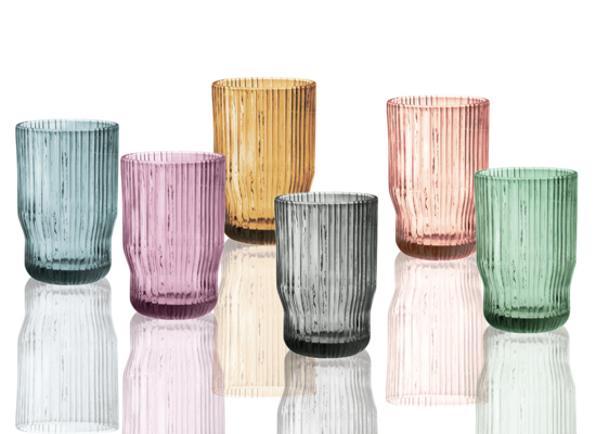 PLISSE COLORED CUPS